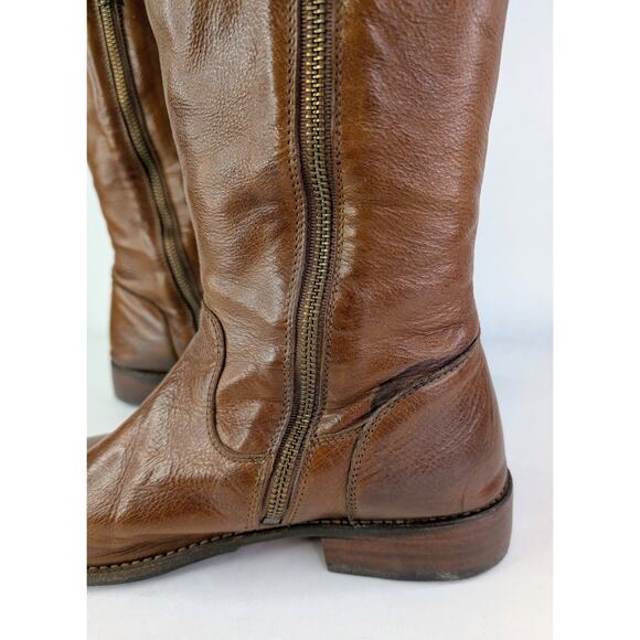 Frye Women Brown Leather OTK Over The Knee Shirley 77739 Boots Size 9.5 EUC - Picture 4 of 16